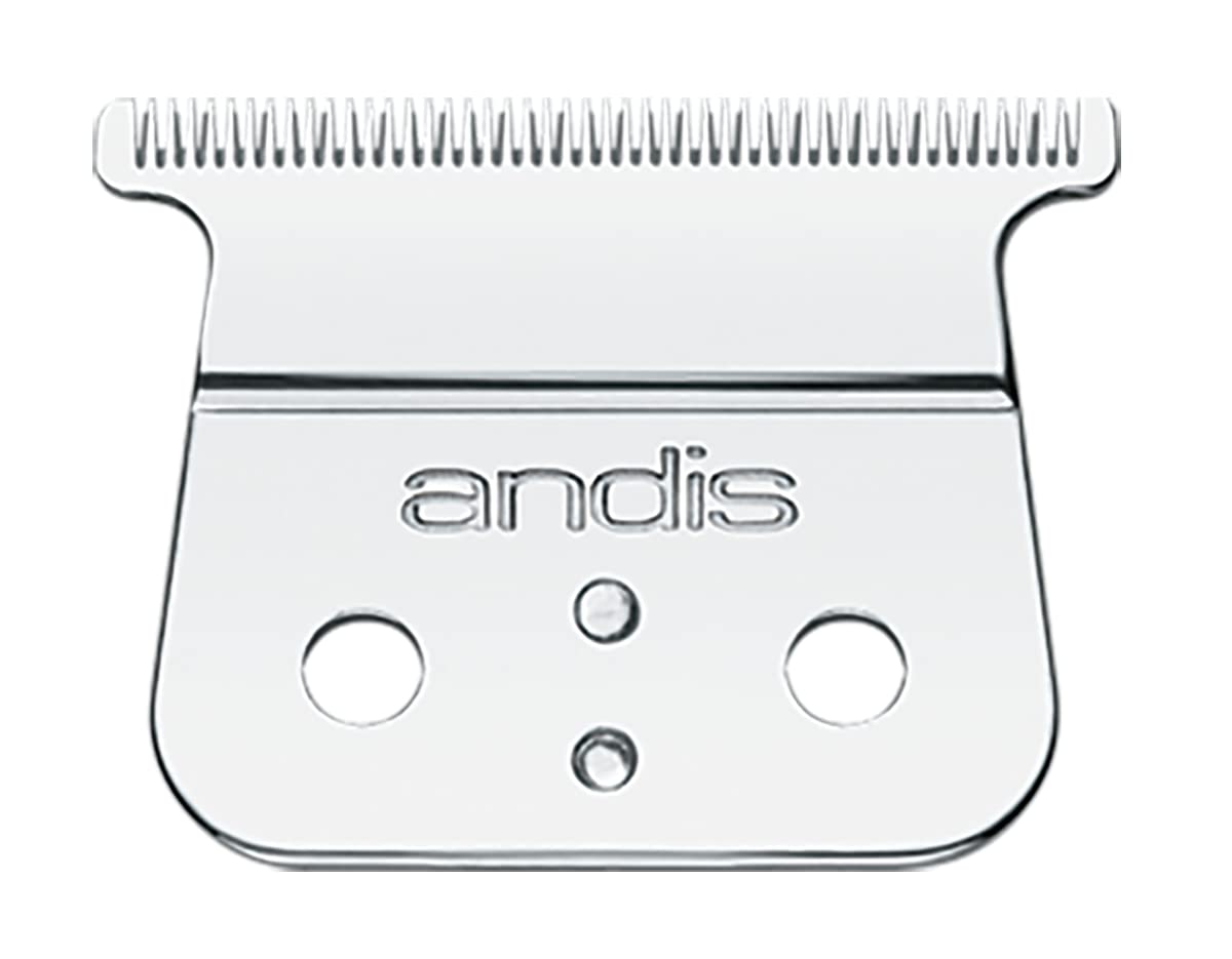 White Smoke Andis 04575 Cordless T-Outliner Li Trimmer Stainless Steel Deep Tooth Replacement Blade, Stainless Steel