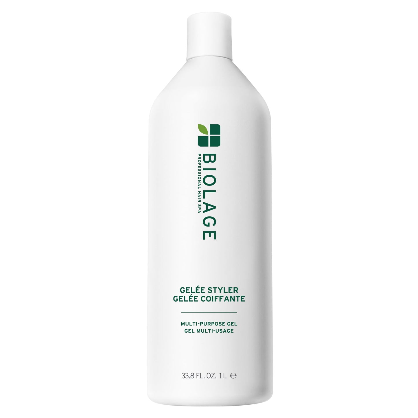 White Smoke Biolage Styling Gelée - Firm Hold, Adds Shine & Controls Frizz, Gel Styler, For All Hair Types, Vegan & Cruelty-Free, 33.8 Fl Oz, Packaging may vary