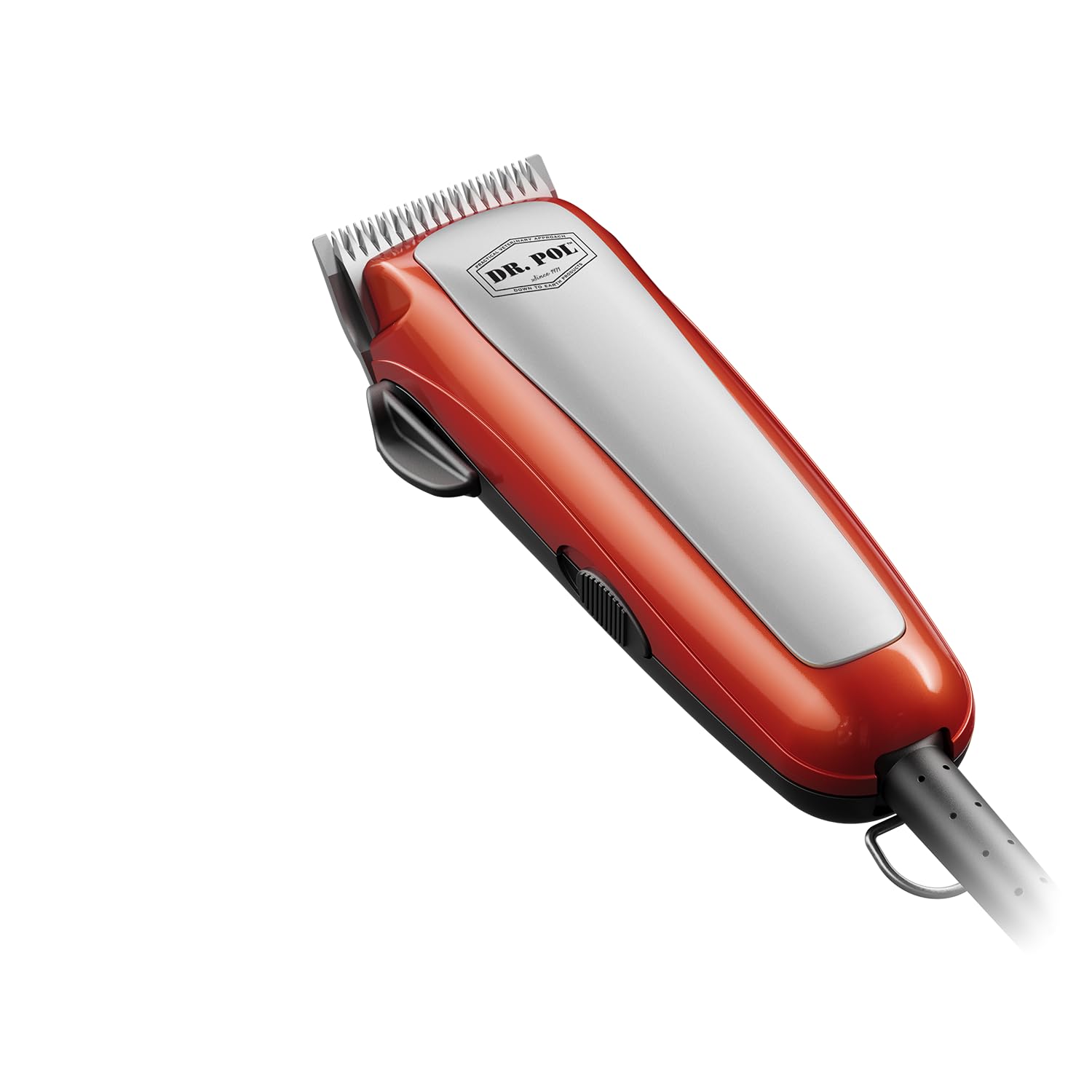 White Smoke Andis Dr Pol Easy Clip Ultra Adjustable Blade Clipper Kit, Ultimate Grooming Tool for DIY Touch-Ups on Single-Coated Breeds with Thin to Medium Coats, Orange, 561116