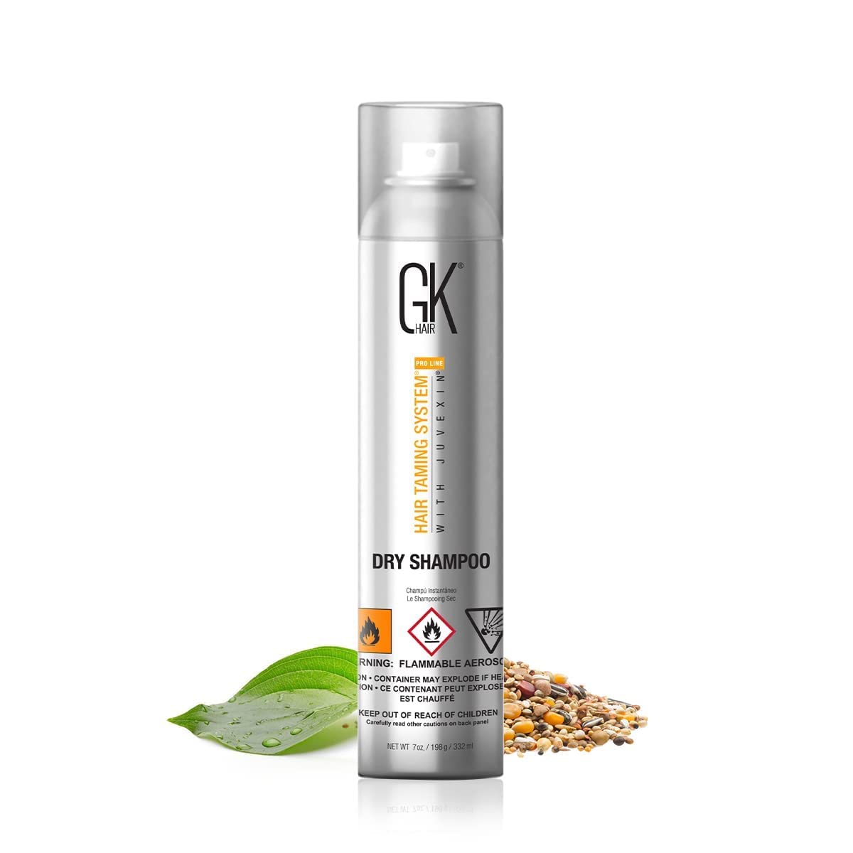 White Smoke GK HAIR Global Keratin Waterless Dry Shampoo (7 Fl Oz/332ml) No Residue Spray for Fine, Oily and All Hair Types - Removes Flaking, Dandruff and Excess Oil - Sulfate Paraben Free - For Women and Men