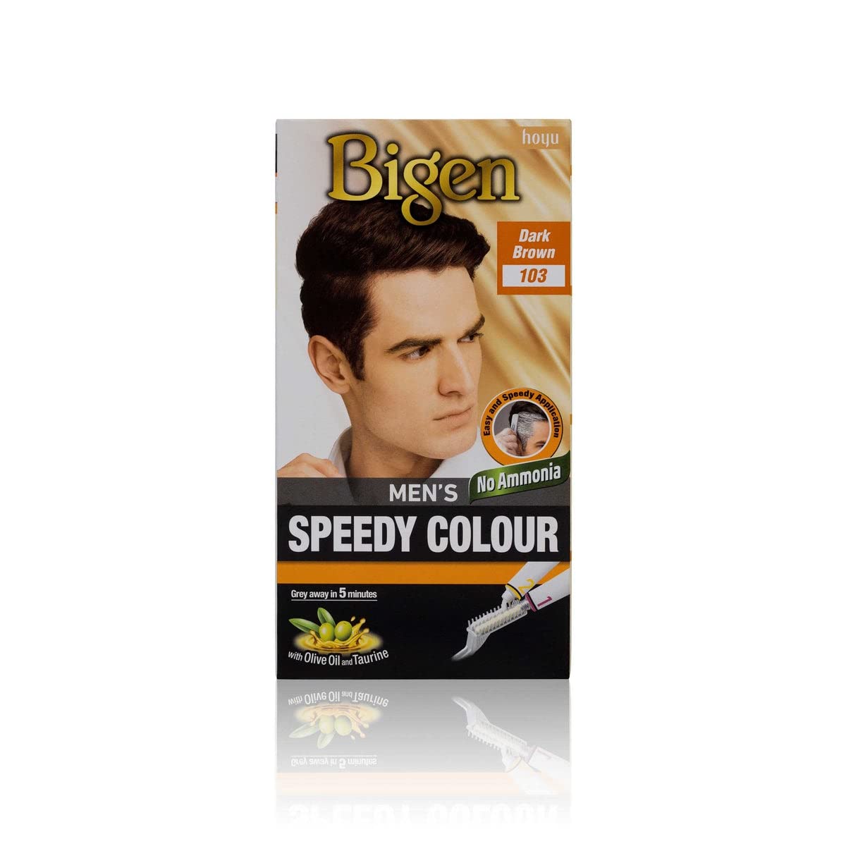Black Bigen Men's Speedy Permanent Hair Colour Dark Brown