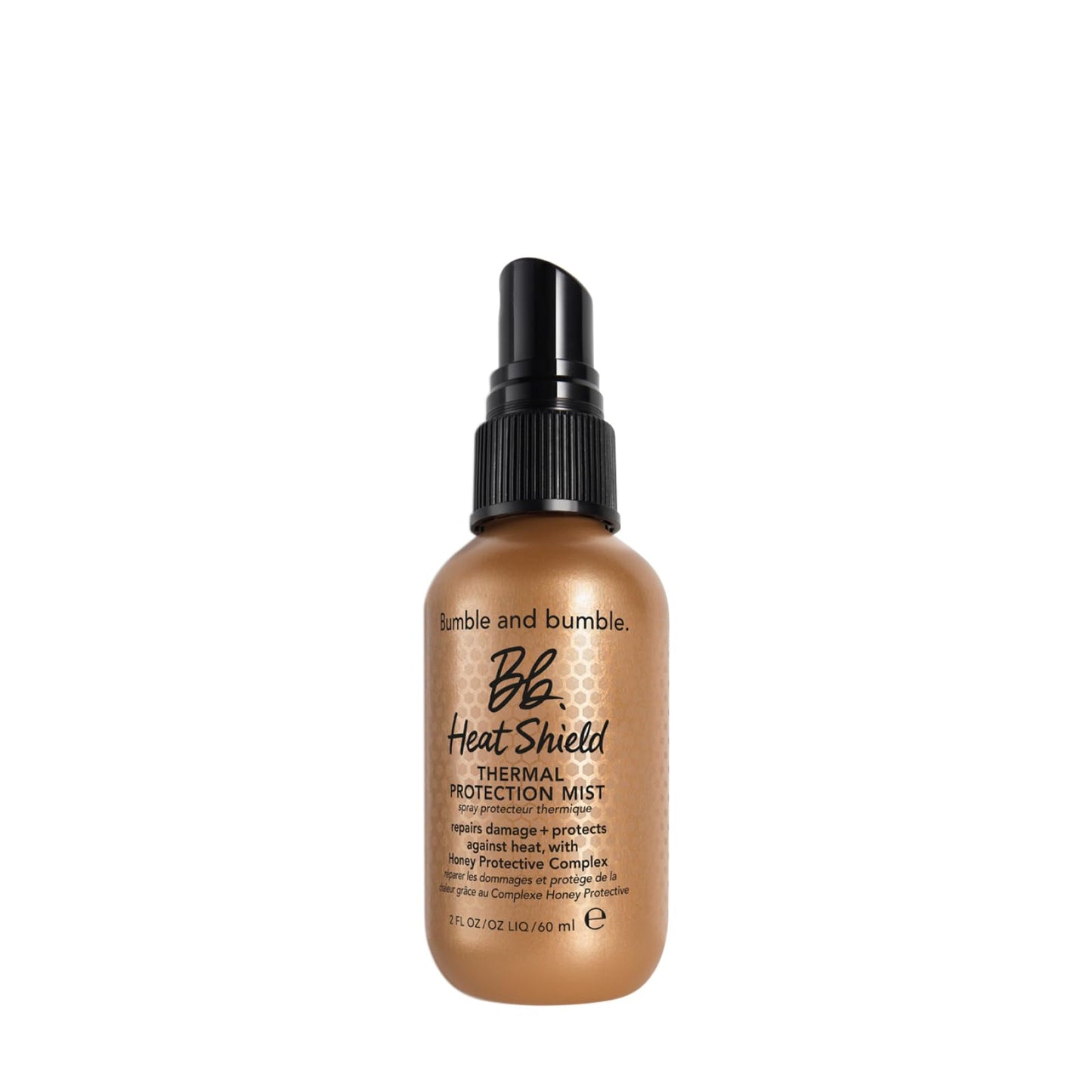 White Smoke Bumble and bumble. Heat Shield Thermal Protection Hair Mist | Frizz Control, Damage Repair, Heat Protection, Prevents Breakage, Color Safe | For Curly, Wavy, Straight Hair | Mini Travel Size, 2 Fl Oz