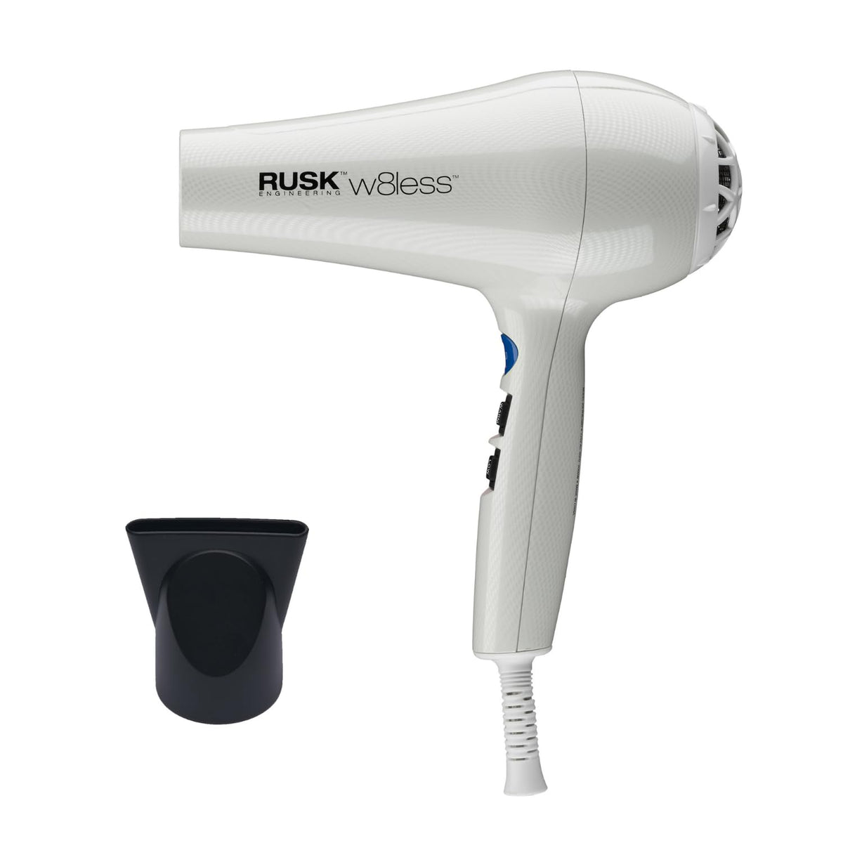 Rusk W8less Professional Lightweight Ceramic Tourmaline Hair Dryer, 2000 Watt