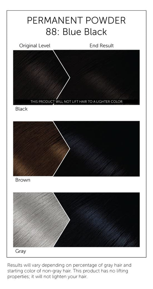 White Smoke #88 Blue Black Bigen Permanent Powder (3 Pack)