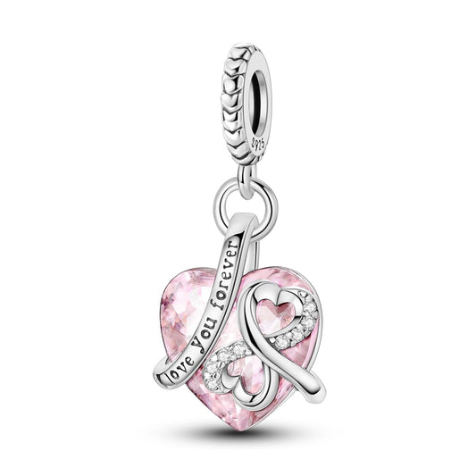 White Smoke 925 Sterling Silver Charms for Bracelets,Happy Family Dangle Pendants Charms Bead fit Pandora Charms Bracelets or Necklaces Jewelry Gift for Womens