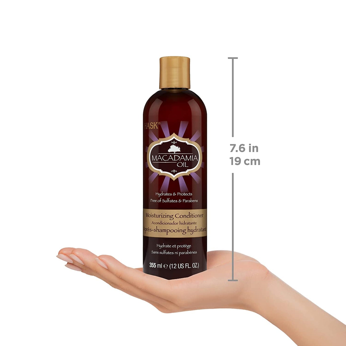 White Smoke Hask Conditioner Macadamia Oil Moisturizing 12 Ounce (354ml) (2 Pack)