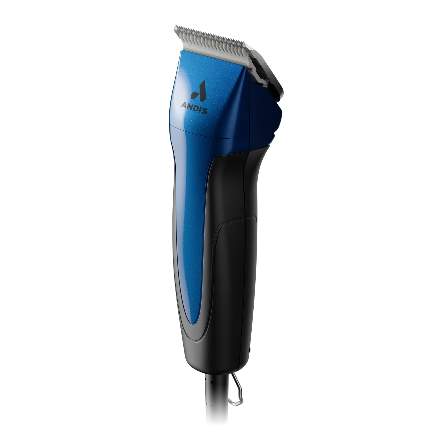 White Smoke Andis 68520 Excel Professional 5-Speed Detachable Blade Clipper Kit - Animal/Dog Grooming, Rotary Motor, Soft-Grip Anti-Slip Housing, 14-Inch Cord, for All Coats & Breeds, SMC, Blue