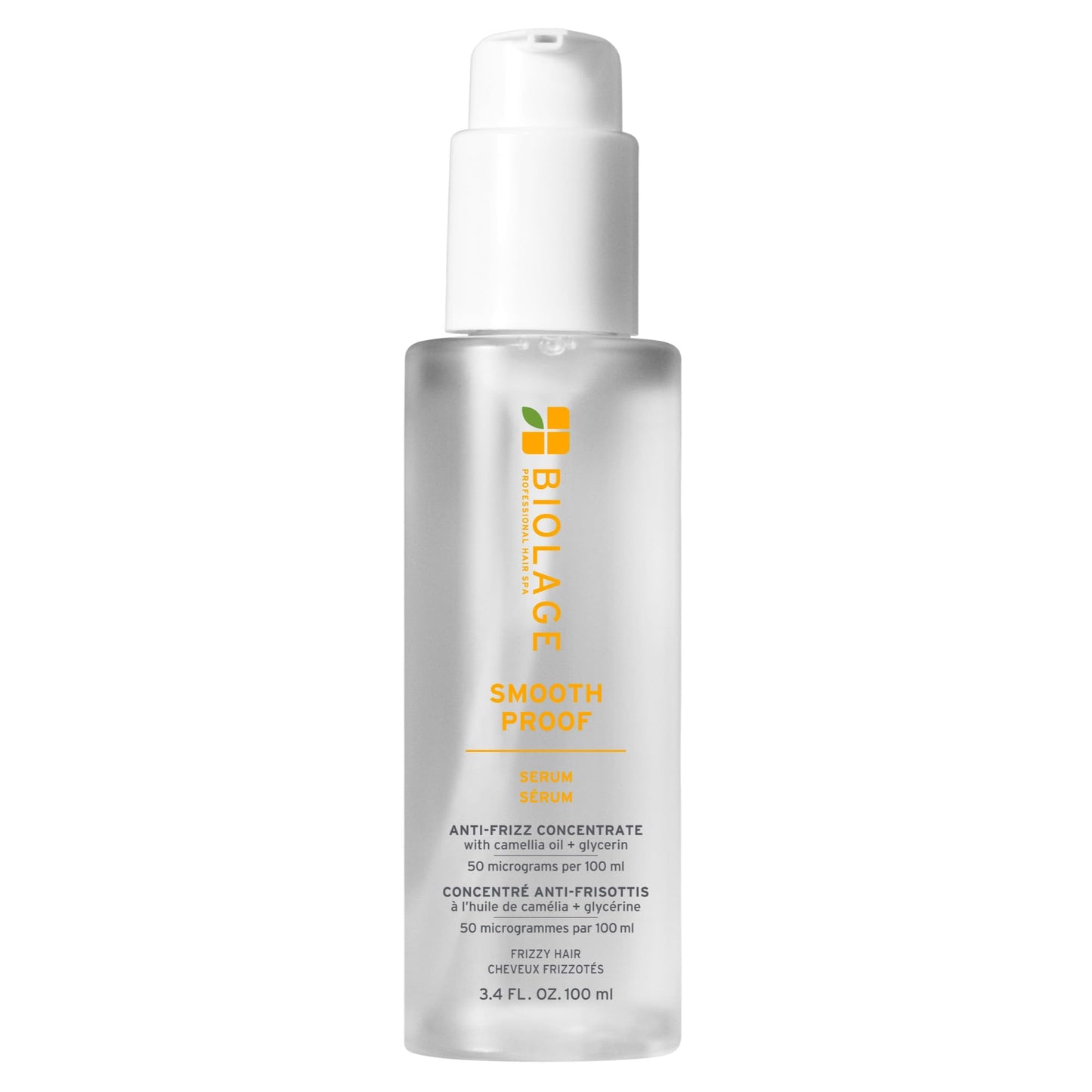 White Smoke Biolage Smooth Proof Serum - Hydrates & Heals Brittle Strands, Frizz Control Hair Serum, For Frizzy Hair, Strengthens and Adds Shine, With micro-dosed Camellia Oil & Glycerin