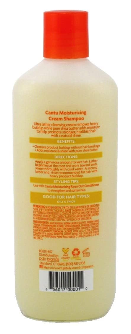 White Smoke Cantu Shea Butter Shampoo Moisturizing Cream 13.5 Ounce (Pack of 2)