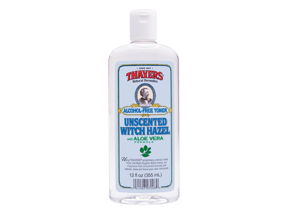 White Smoke Thayers Alcohol-Free Witch Hazel Toner with Aloe Vera Formula, Unscented, 12 Fluid Ounce