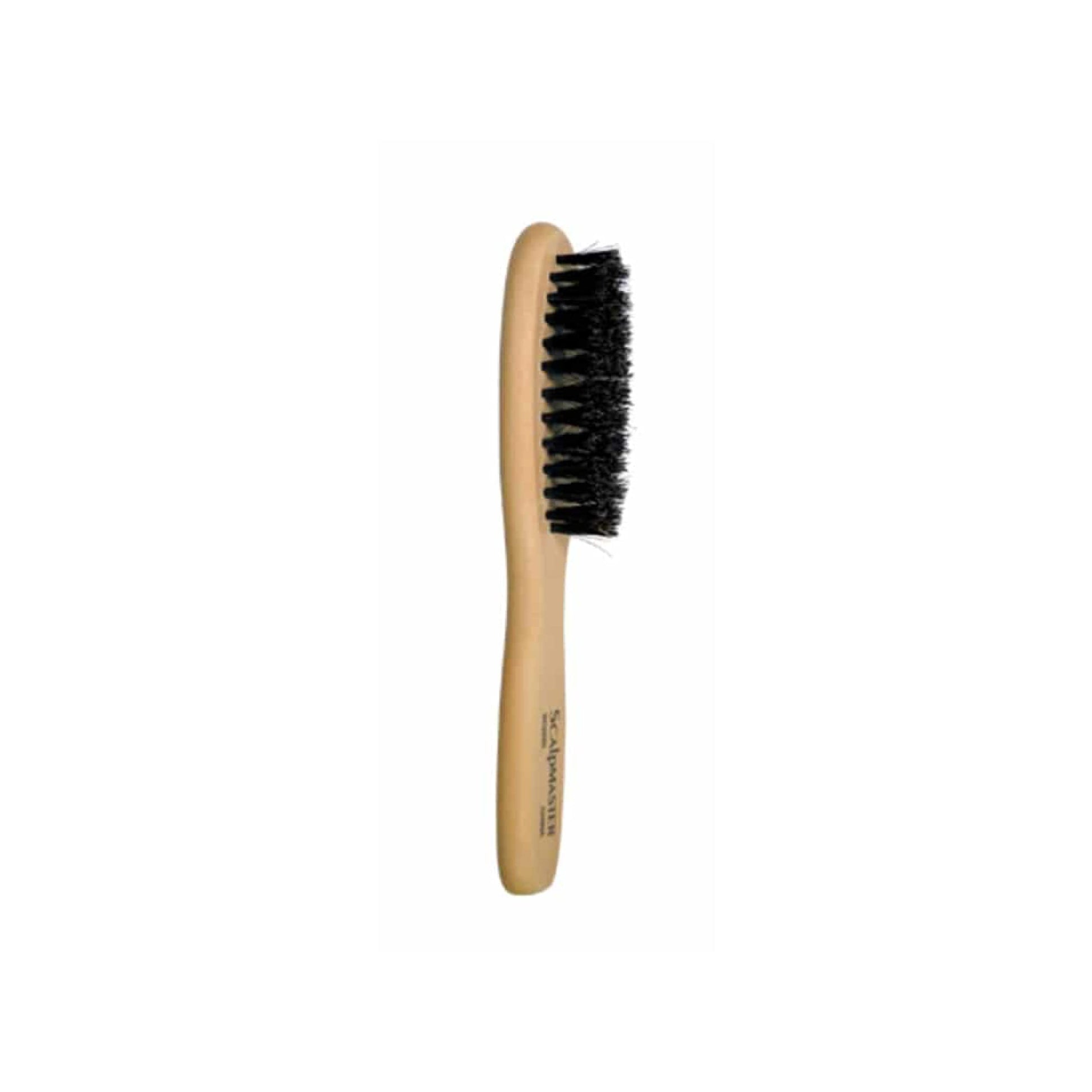 White Smoke Burmax Scalpmaster 100% Boar Bristle Beard Brush 4 Row - SC2220