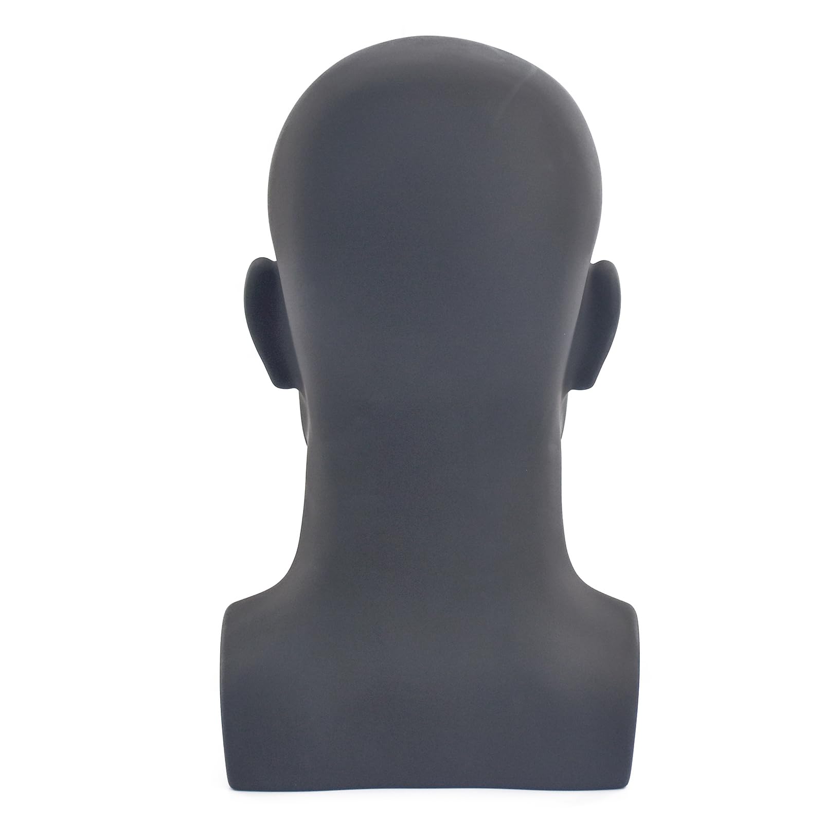 Dark Slate Gray Tcwuzick Male Mannequin Head Professional Manikin Head for Display Wigs Hats Headphone Mask Sunglasses Jewelry and Scravat Display Stand (L90-yahei)