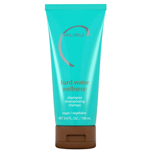 White Smoke Malibu C Hard Water Hair Clarifying Shampoo - Travel Size Sulfate Free Chelating Formula for Build Up & Scalp Detox - Removes Minerals, Prevents Discoloration, Restores Shine - Vegan Hair Care, 3.4oz