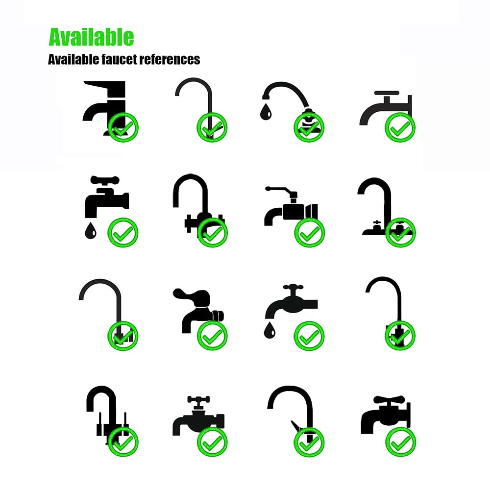 White Smoke Soerreo Sink Spray Rubber Hose, Portable Rubber Hose Nozzle, Shampoo Sprayer, Easy to Use, Suitable for People or Pets
