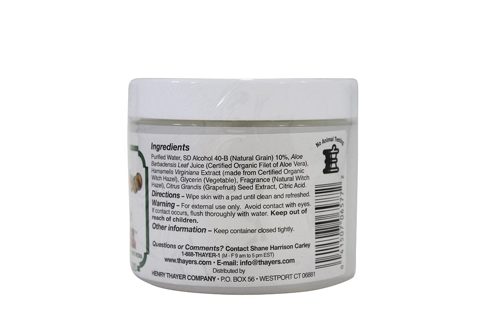 Gray Thayer Witch Hazel Astringent Pads, Original, 60 Count, Pack of 3