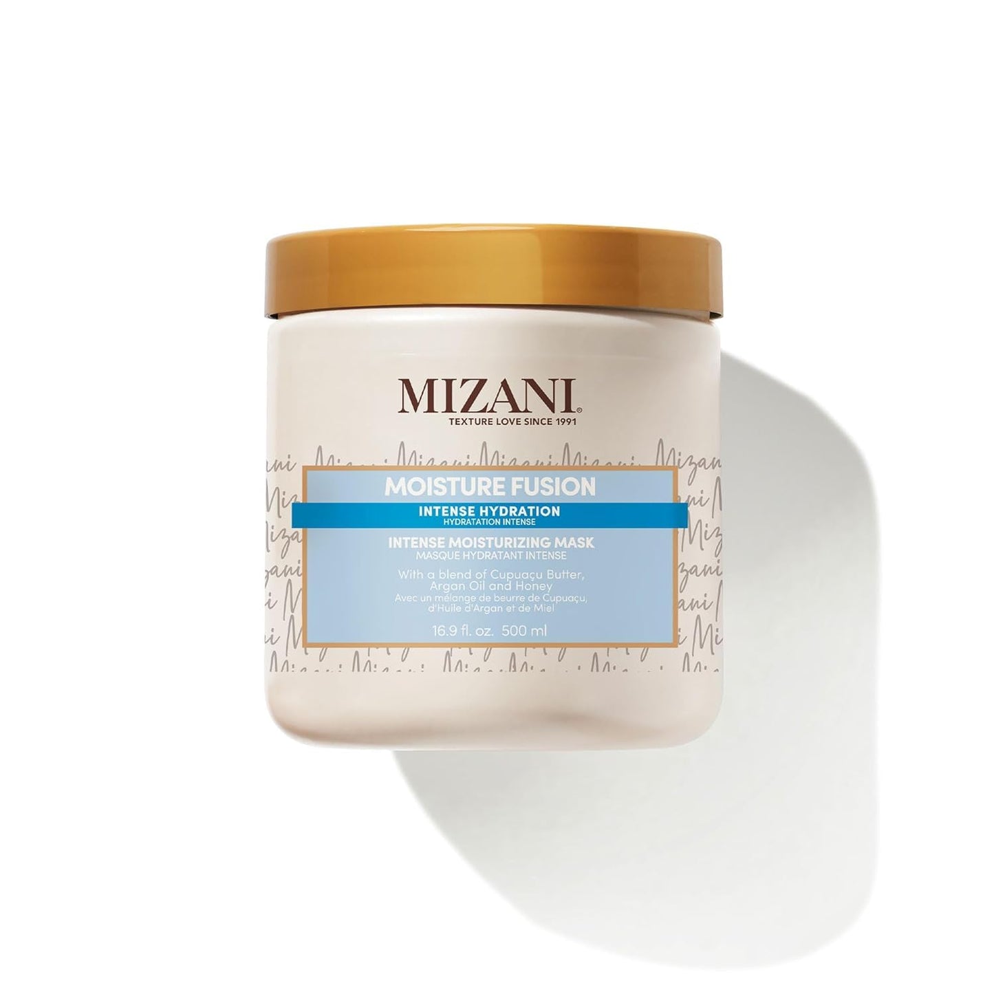 Lavender Mizani Moisture Fusion Intense Moisturizing Mask - Hydrating Hair Mask for Dry and Curly Hair, Deep Conditioning Treatment with Argan Oil, Sulfate-Free
