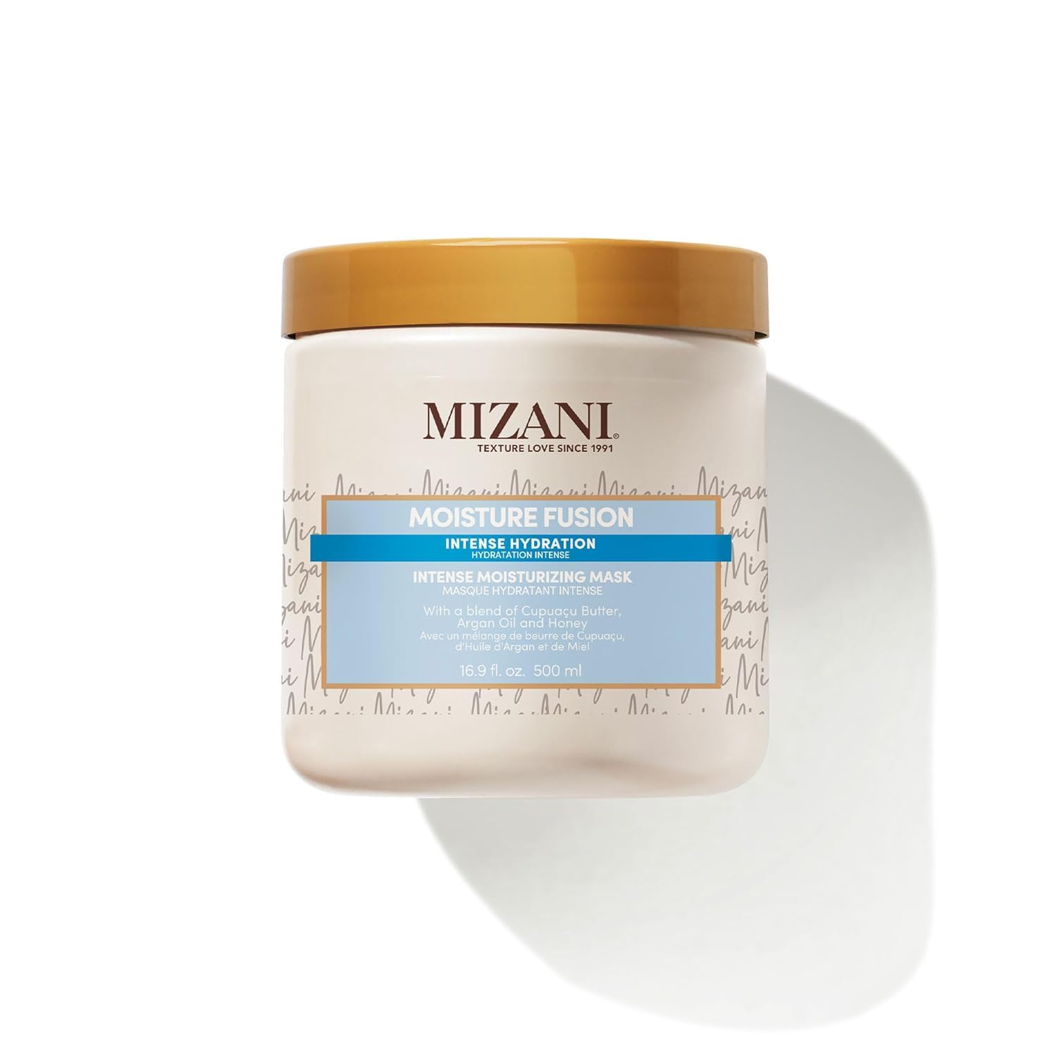 Lavender Mizani Moisture Fusion Intense Moisturizing Mask - Hydrating Hair Mask for Dry and Curly Hair, Deep Conditioning Treatment with Argan Oil, Sulfate-Free