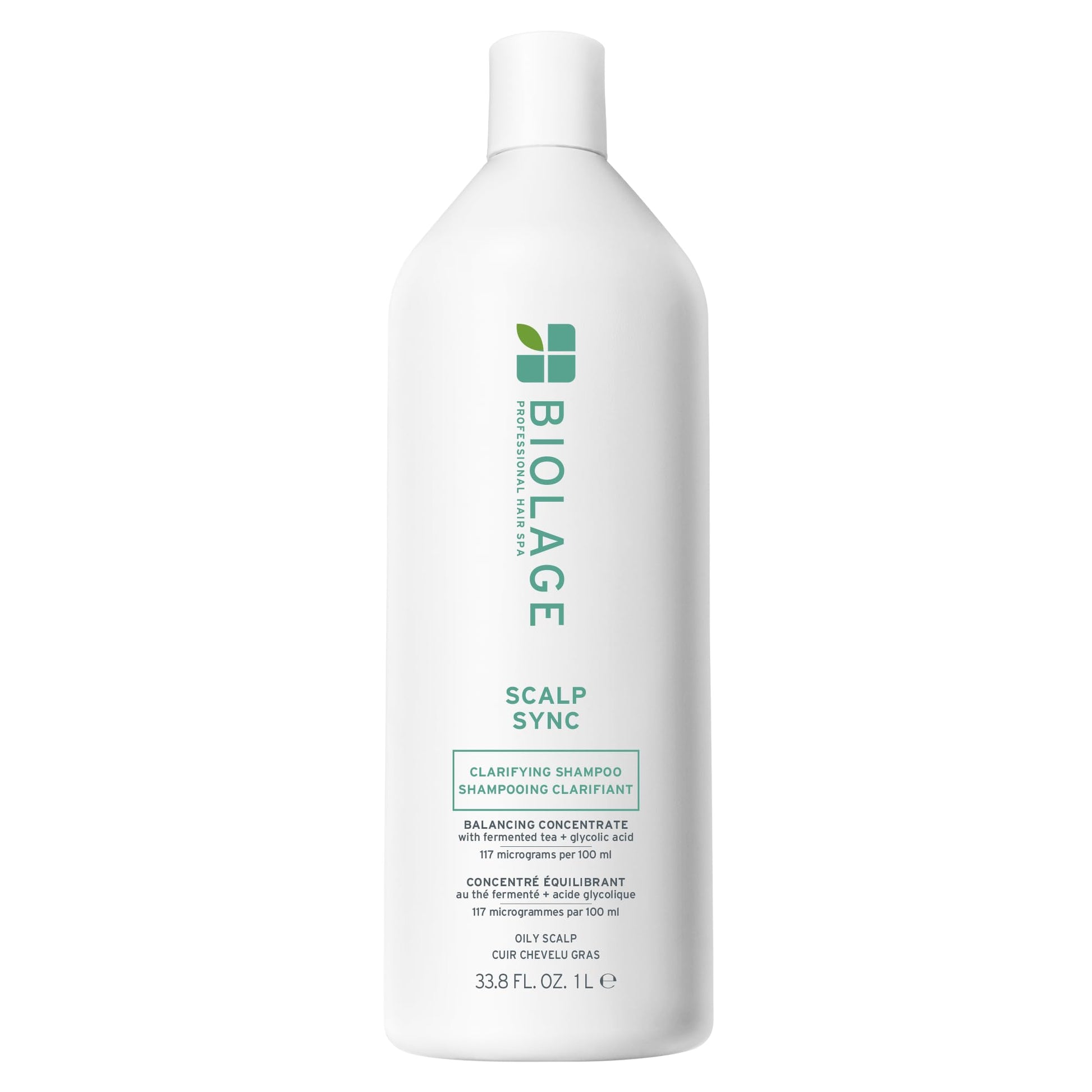 White Smoke Biolage Scalp Sync Clarifying Shampoo - Residue & Buildup Remover, For Oily Scalp, Fermented Tea & Glycolic Acid, Vegan & Paraben-Free