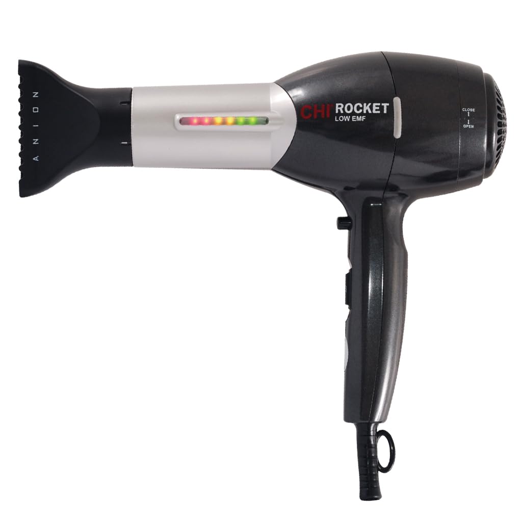 White Smoke CHI 2100 Professional 1800 Watt Rocket Low EMF Hair Dryer