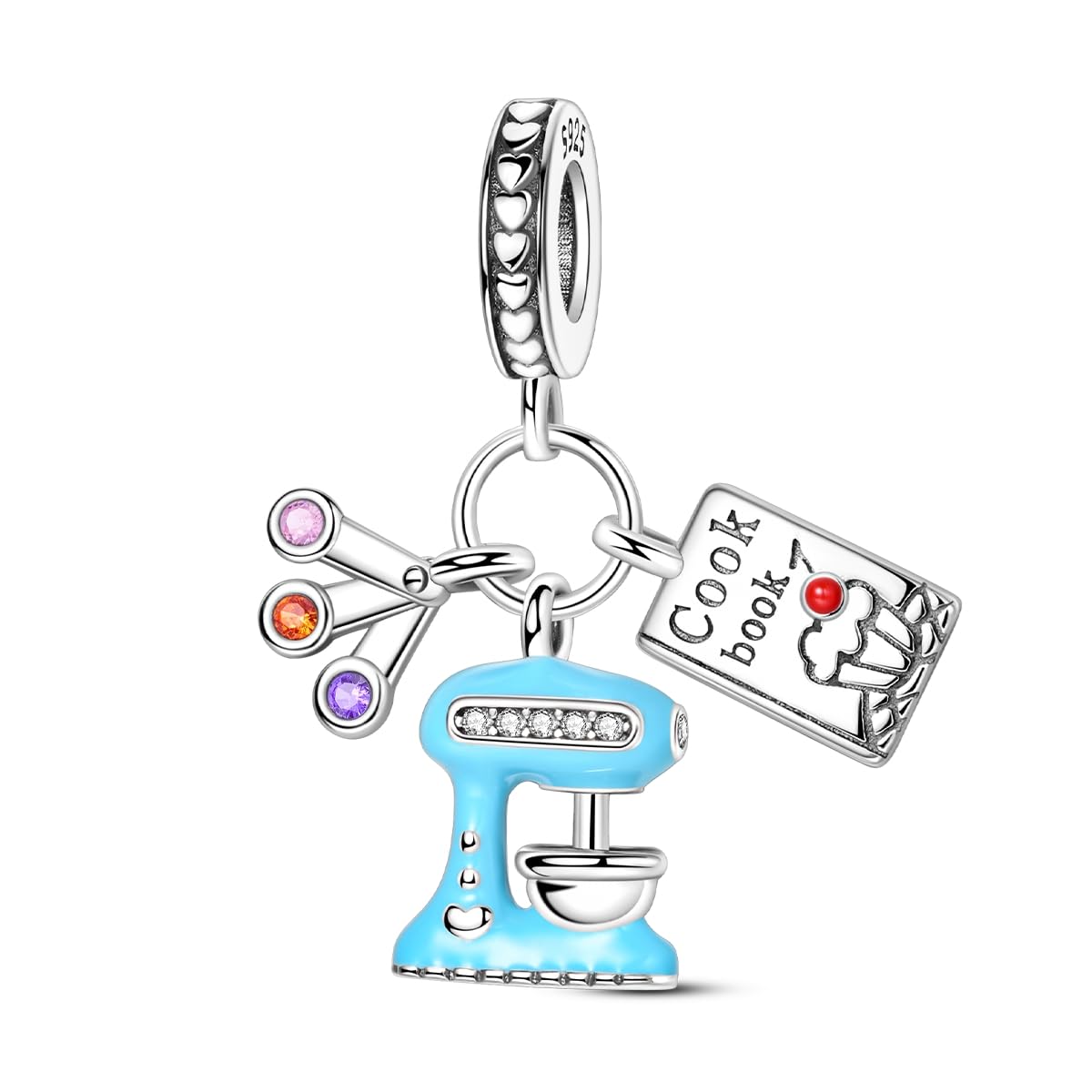 White Smoke ChenYuTe 925 Sterling Silver Charms for Bracelets,Dangle Pendants Bead Charms fit Pandora Charms Bracelet and Necklaces for Womens Jewelry Gifts