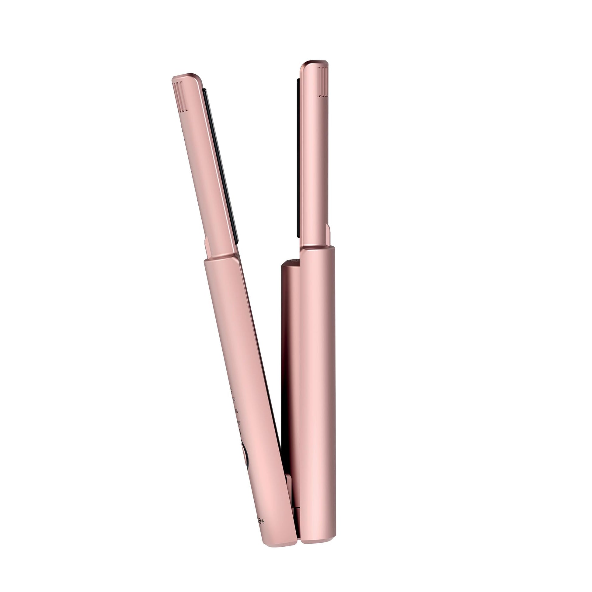 White Smoke GAMMA+ X-Hybrid Cordless Flat Iron with Aluminum Plates, Travel Size for Quick Touch-Ups