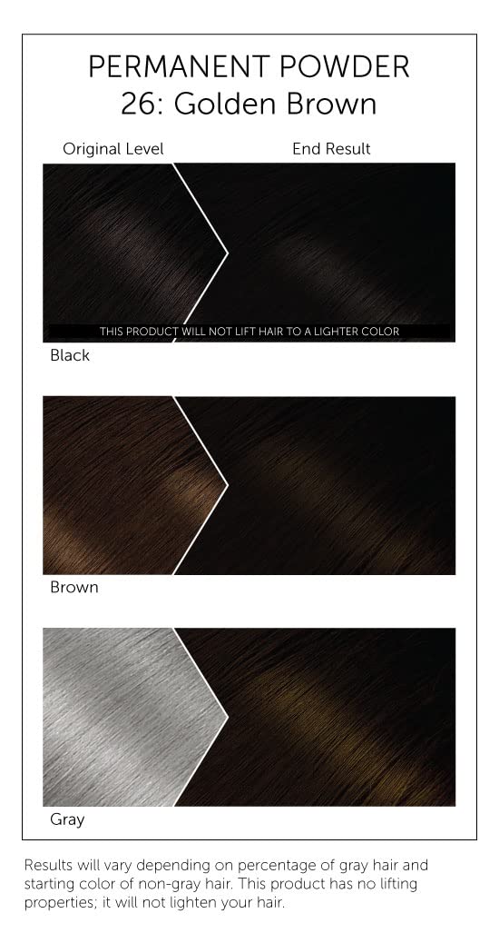 White Smoke #26 Golden Brown Bigen Permanent Powder - 3 Pack