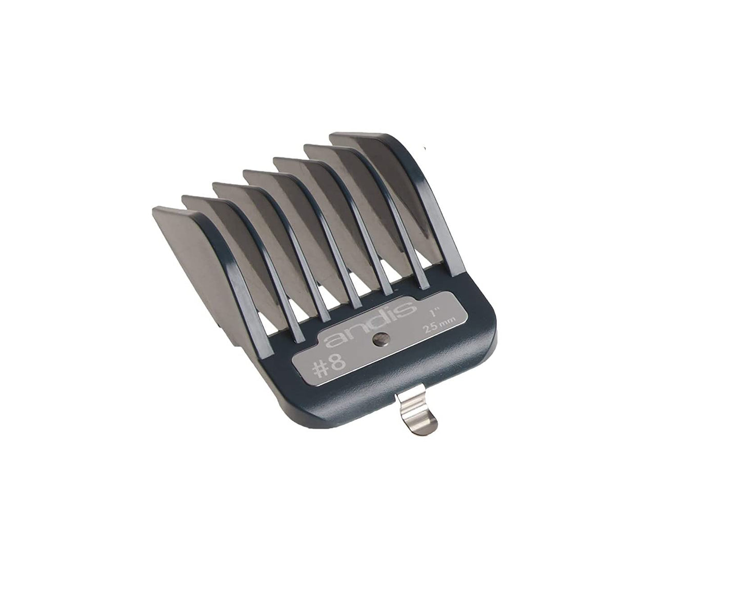 White Smoke Andis Master Series Premium Clipper Guard Set – 7 Count Attachment Combs with Metal Clips, Professional Cutting Guides