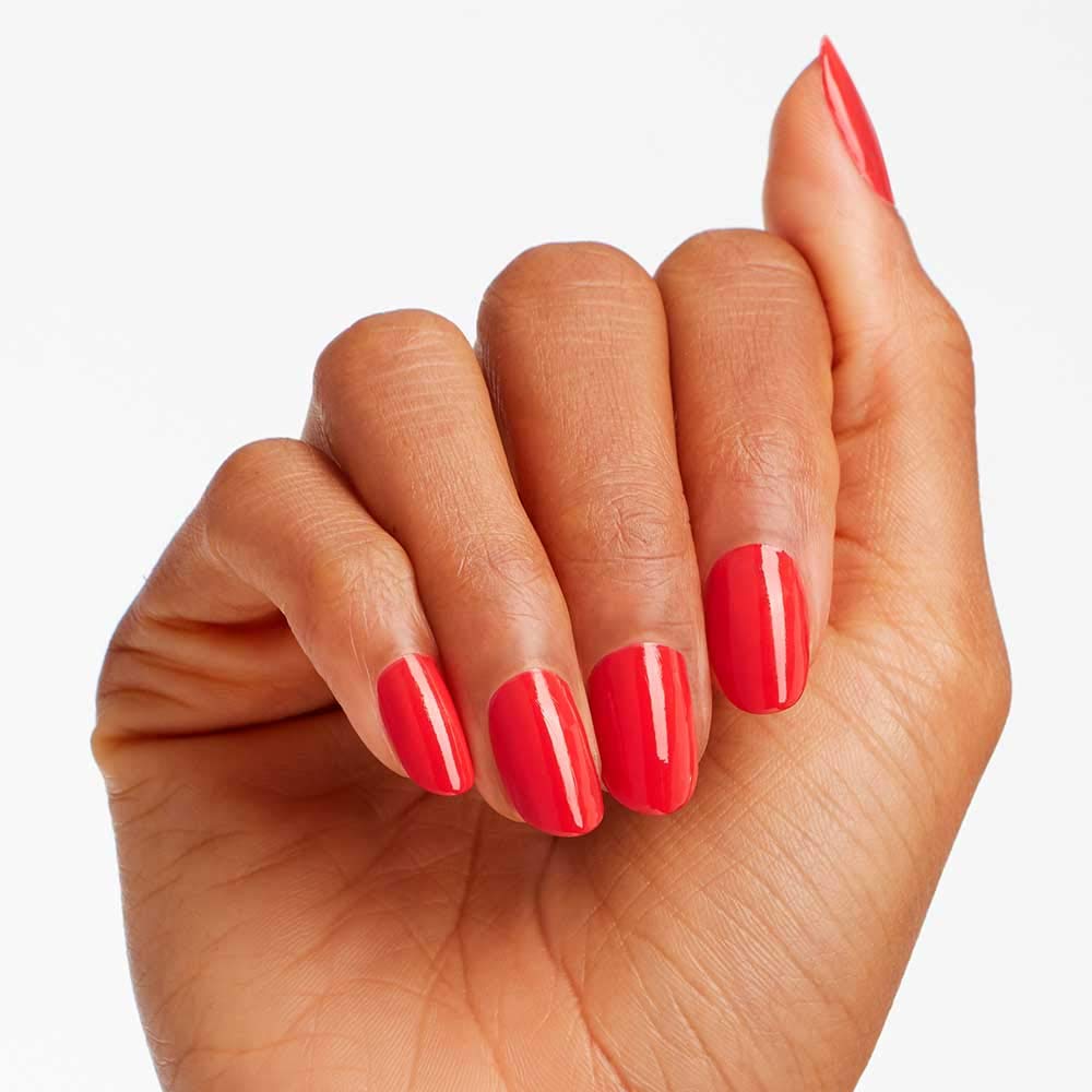 White Smoke OPI Nail Lacquer, OPI on Collins Ave., Orange Nail Polish, 0.5 fl oz