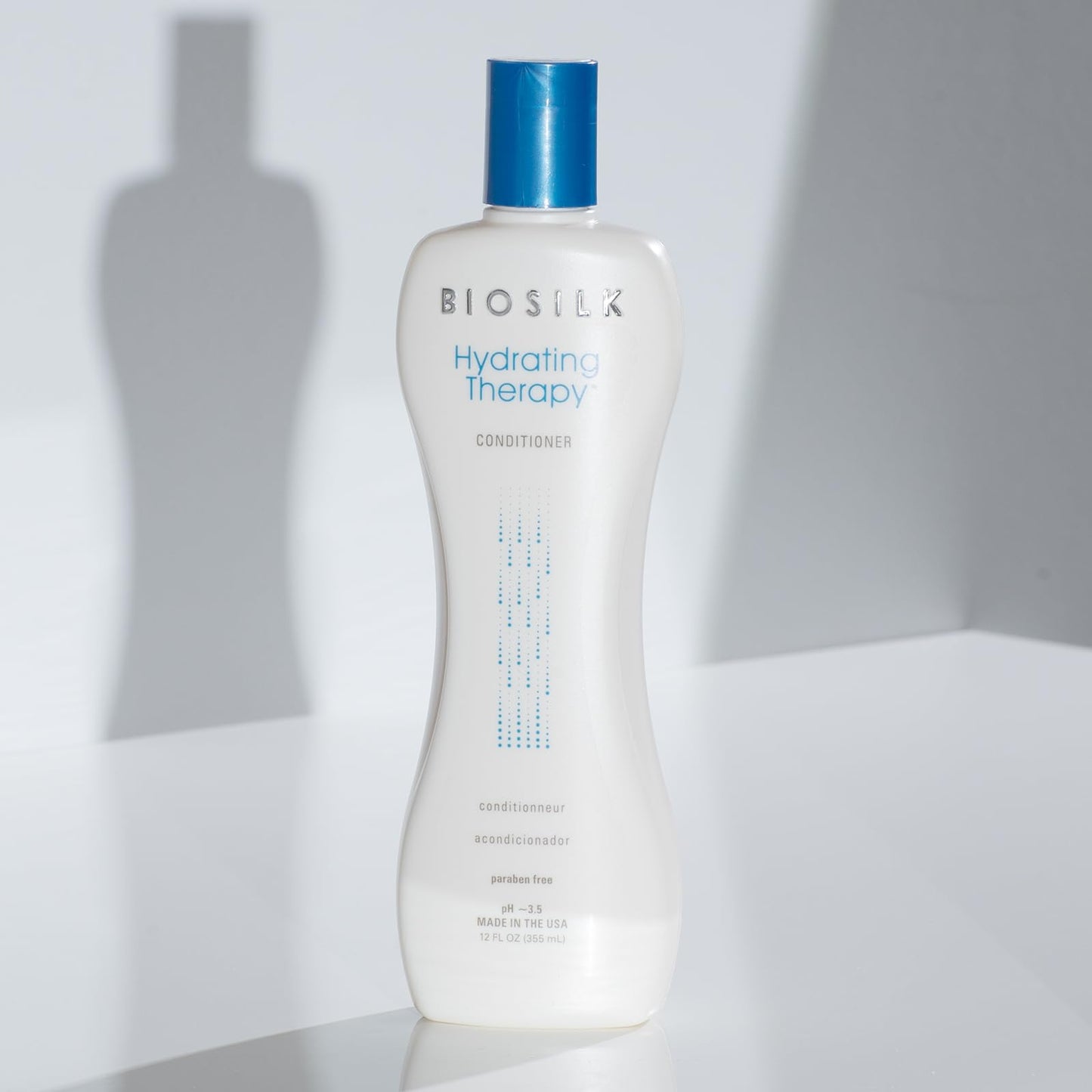 Light Gray BioSilk Hydrating Conditioner, Replenishes Moisture For Strong & Smooth Hair, Sulfate, Paraben, & Cruelty-Free, 12 Oz