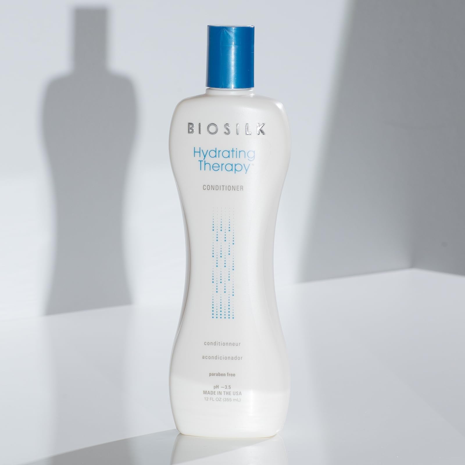 Light Gray BioSilk Hydrating Conditioner, Replenishes Moisture For Strong & Smooth Hair, Sulfate, Paraben, & Cruelty-Free, 12 Oz