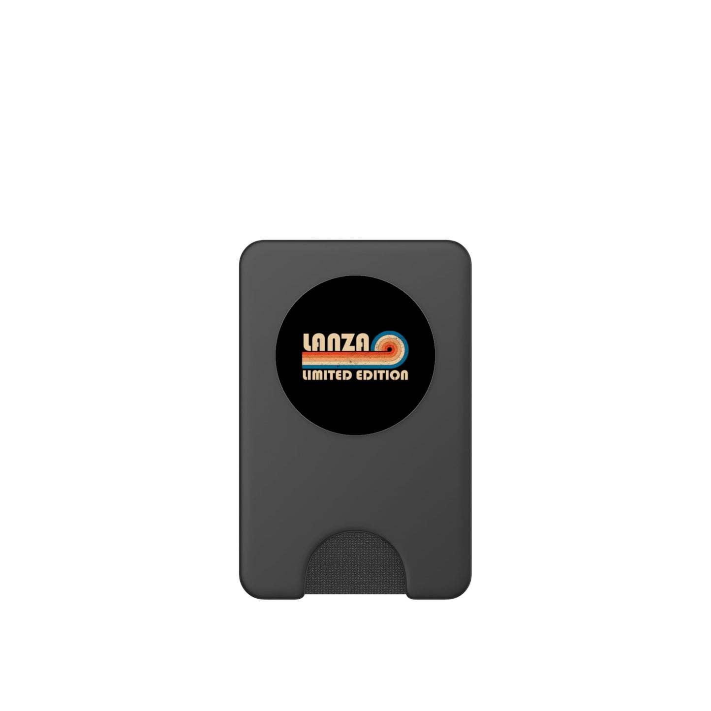 Dark Slate Gray Lanza Retro 70s 80s Sunset Stripe PopSockets PopWallet for MagSafe