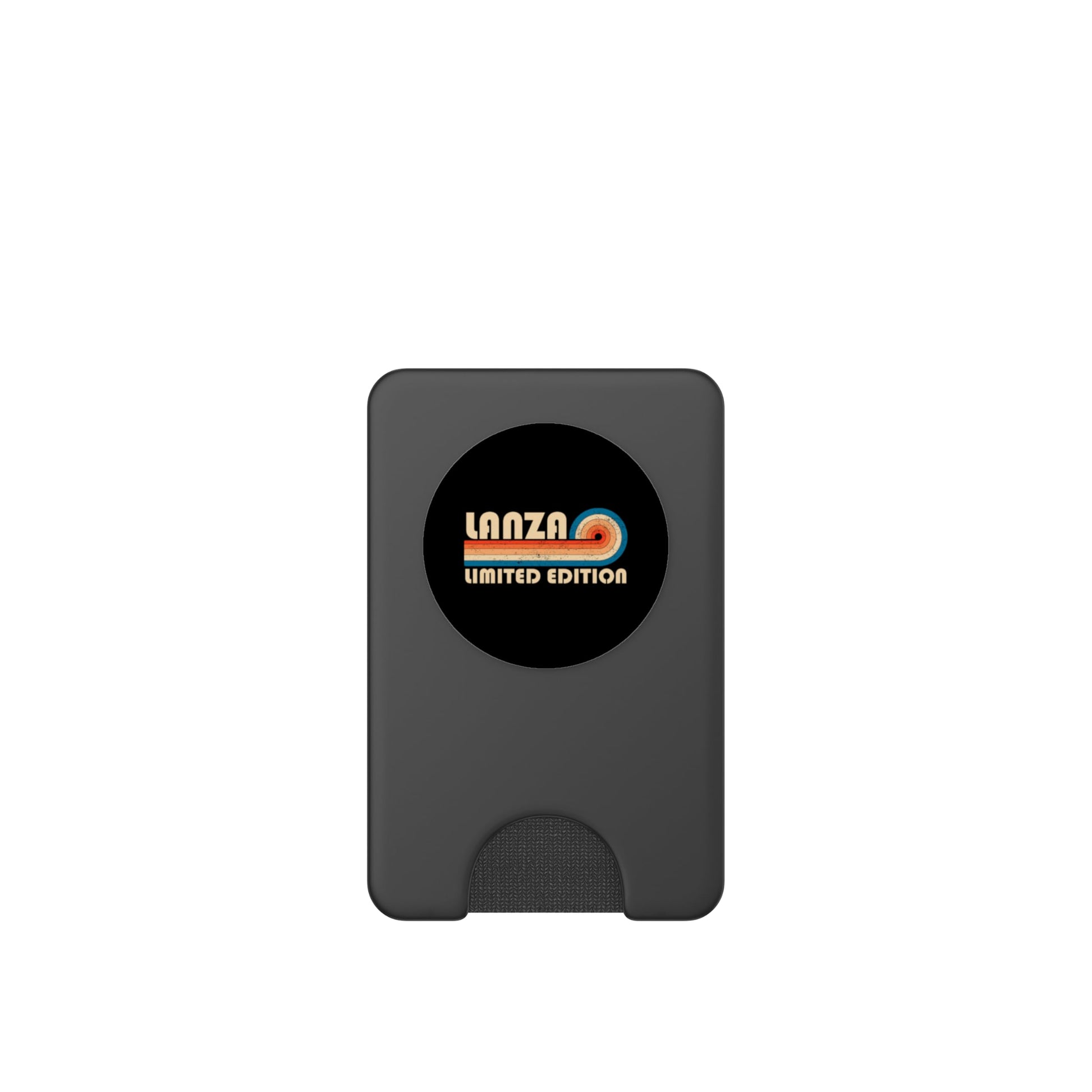 Dark Slate Gray Lanza Retro 70s 80s Sunset Stripe PopSockets PopWallet for MagSafe
