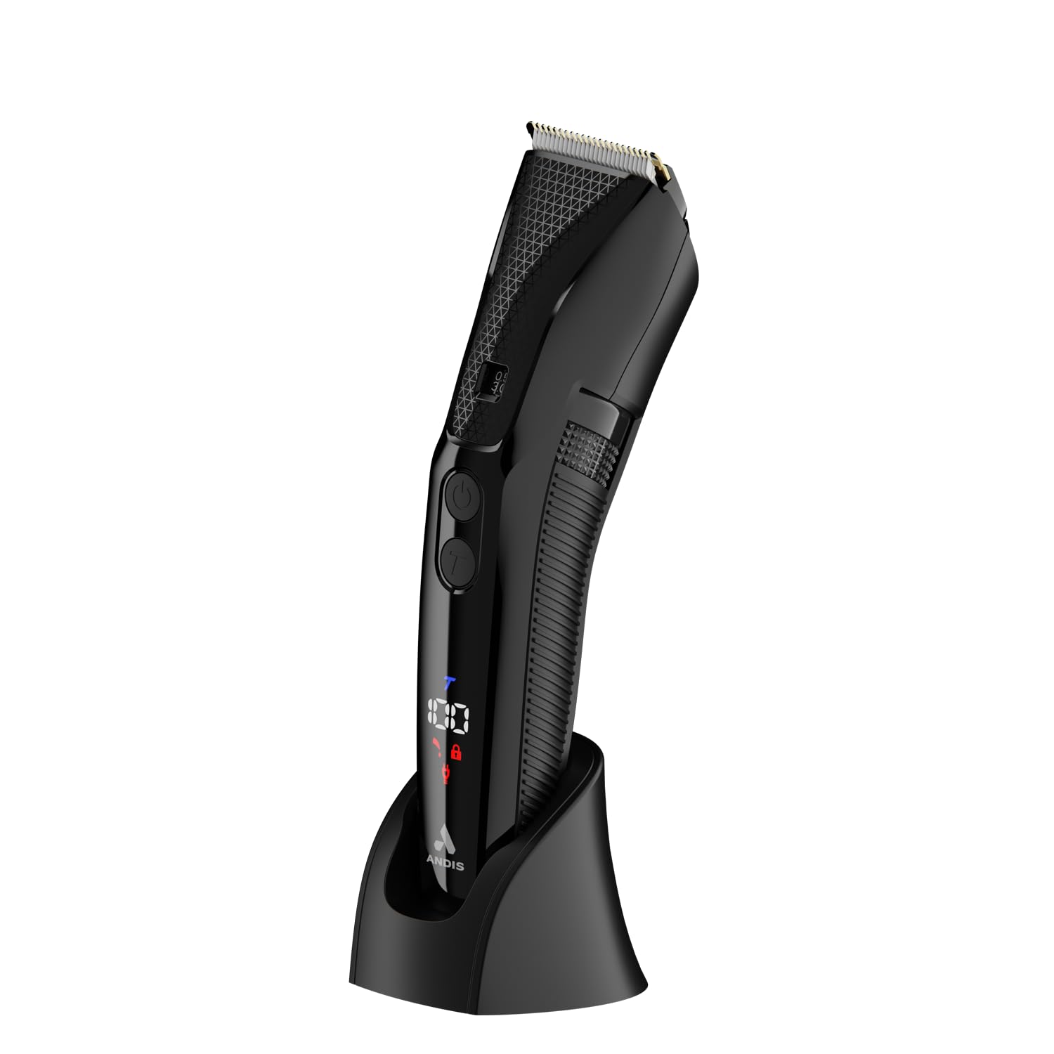 White Smoke Andis Explorer Waterproof Beard & Body Trimmer: Precision Cutting, Advanced Features, and Long-Lasting Power, Lithium Ion Battery, 4 Function Display, Ceramic Cutter, Turbo Mode, Black, 562066