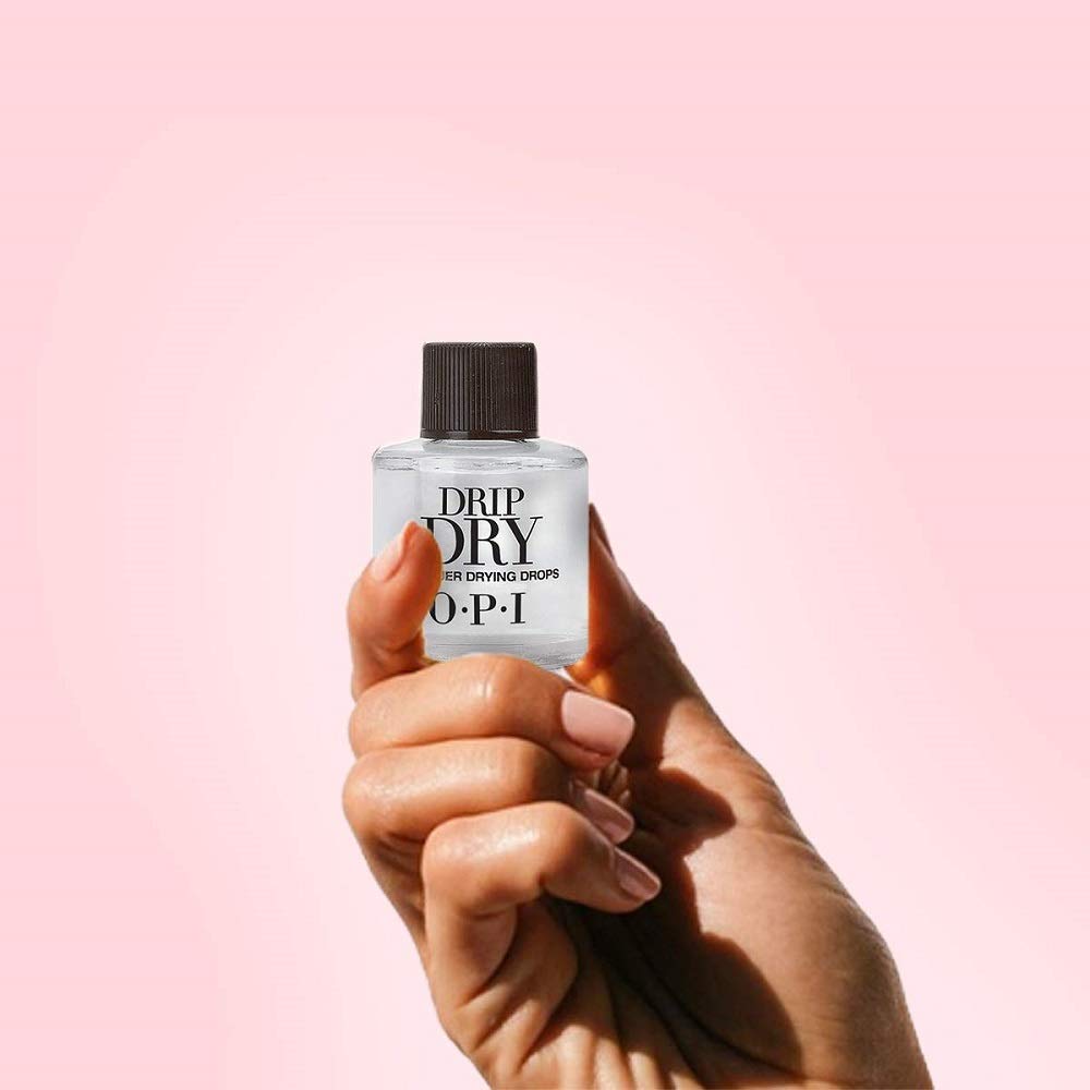 Misty Rose OPI Nail Lacquer Top Coats, Original, 0.5 fl.oz, Drip Dry Lacquer Drying Drops, 0.3 fl.oz