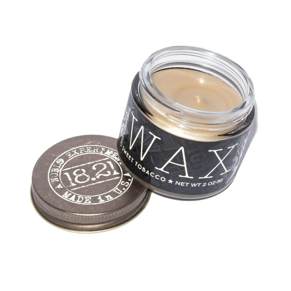 White Smoke 18.21 Man Made Hair Styling Product, 2oz. Original Sweet Tobacco Scent in Wax with Low Shine Finish