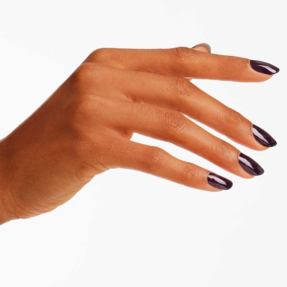 White Smoke OPI Nail Lacquer Black Cherry Chutney | Opaque Dark Red Pearl Chip Resistant Nail Polish | Fast Drying, Streak Free