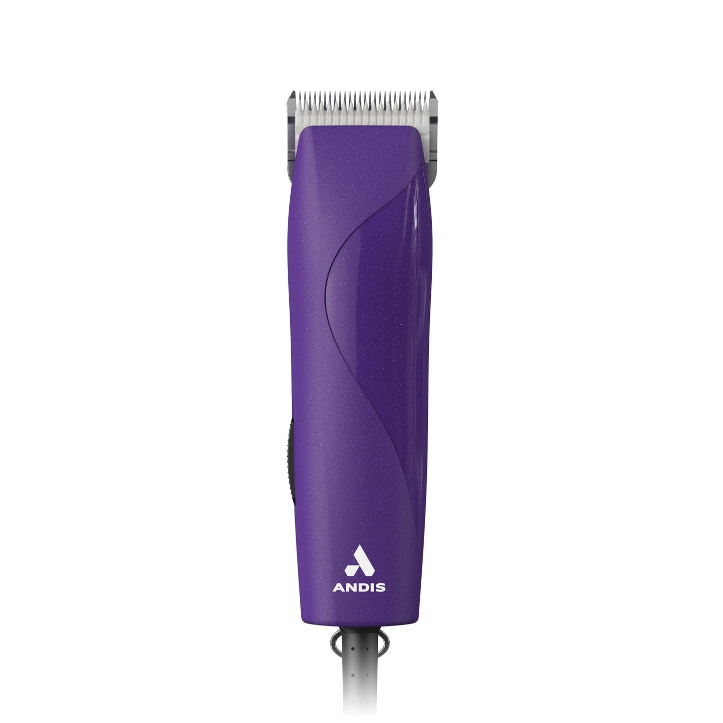 White Smoke Andis 24820 EasyClip Professional-Animal 7-Piece Detachable Ceramic Blade Clipper Kit, Frustration Free Packaging, Purple