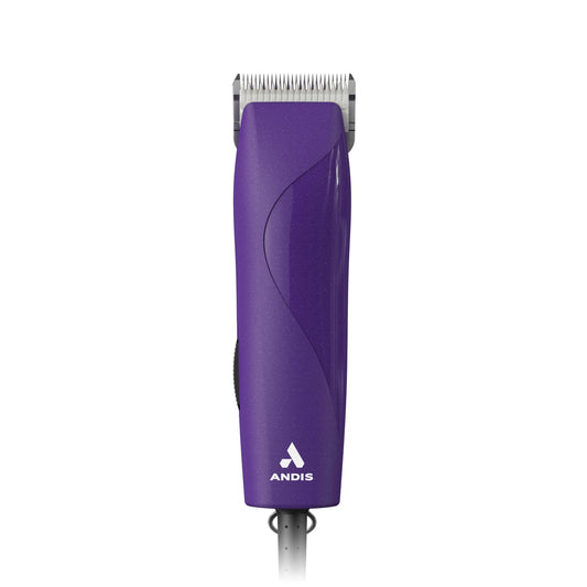 White Smoke Andis 24820 EasyClip Professional-Animal 7-Piece Detachable Ceramic Blade Clipper Kit, Frustration Free Packaging, Purple