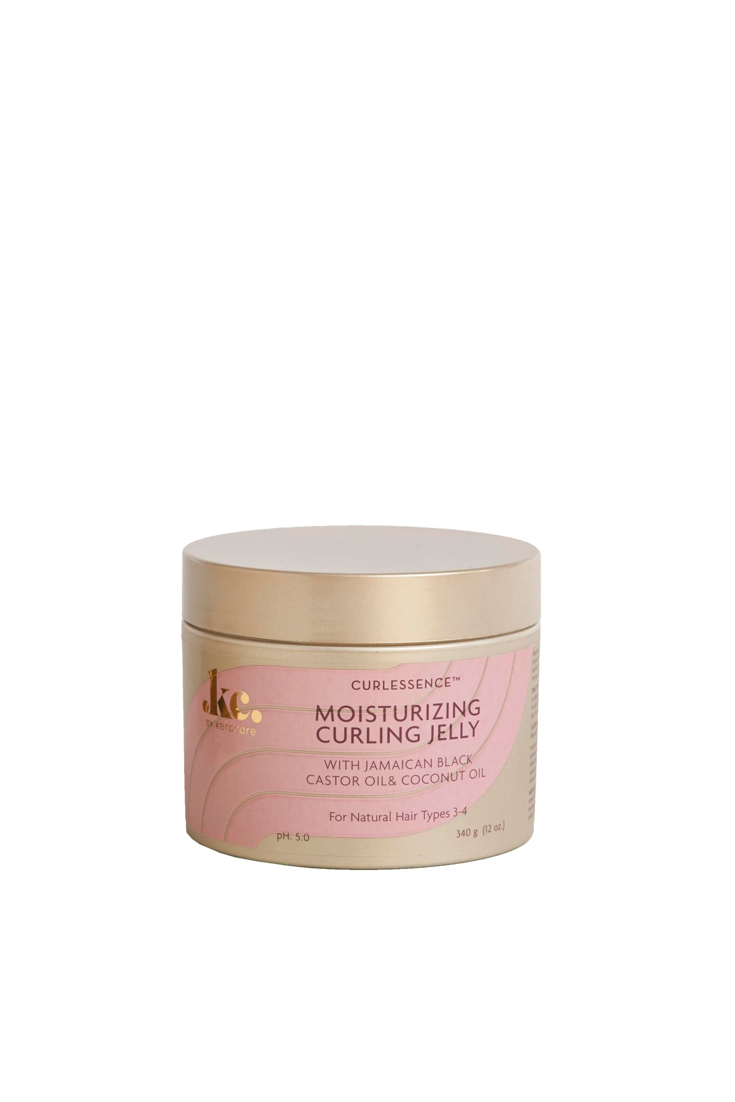 Gray KeraCare CurlEssence Coconut Curling Jelly 11.25 oz - With Jamaican Black Castor Oil & Coconut Oil - Lock in Moisture - For Shiny & Defined Curls