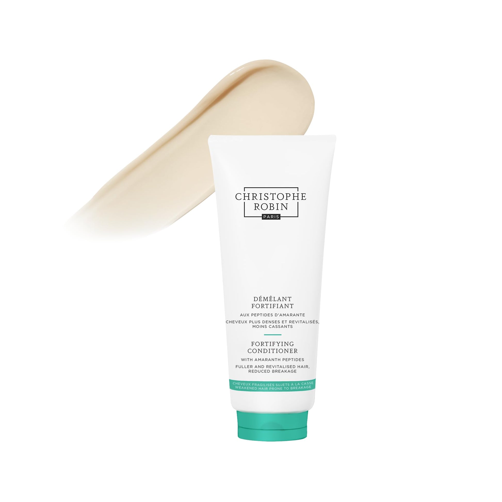 White Smoke Christophe Robin Fortifying Conditioner with Amaranth Peptides for Thinning and Weakened Hair - Reduces Breakage 6.7 fl. oz
