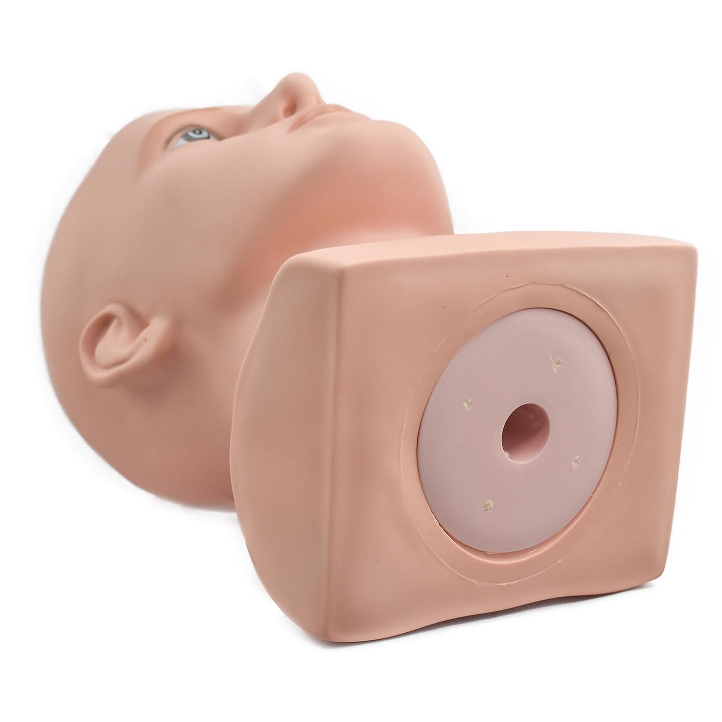 White Smoke BLTYXT PVC Male Mannequin Head Professional Manikin Training Head for Display Headphone Game Console Hats Wigs Jewellery Glasses Facemask Caps Model Head (L90FuS)