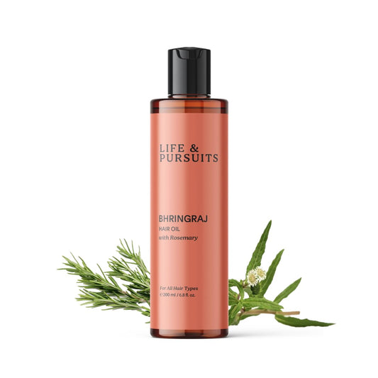 White Smoke Life & Pursuits Bhringraj Hair Growth Oil 6.8 Fl Oz, Natural Ayurveda Scalp Therapy For Men & Women| Rosemary, Amla, Hibiscus, Tea Tree & Coconut| Reduces Itchiness & Dryness| Nourishes Damaged Hair