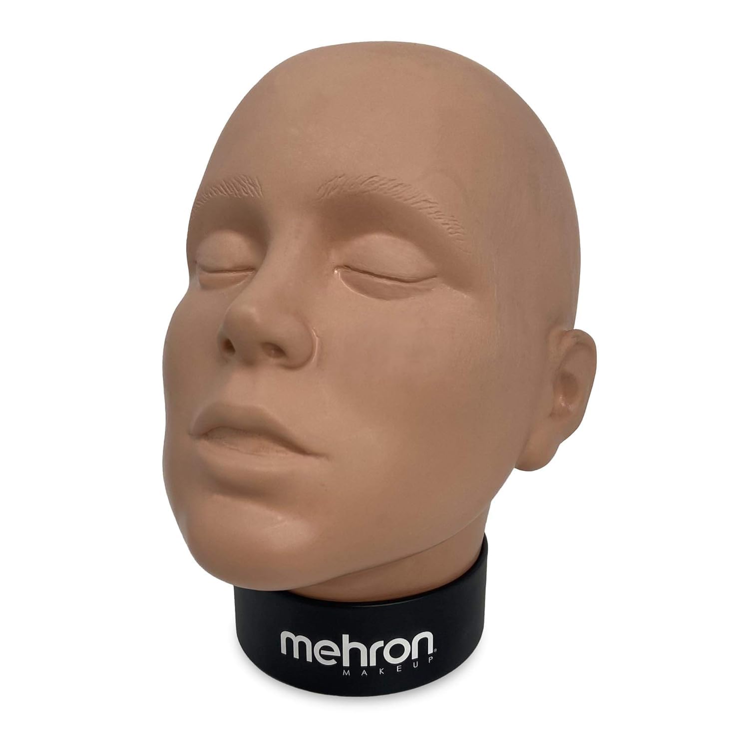 White Smoke Mehron Makeup Practice Head | Mannequin Head for Makeup, Special FX, & Face Painting for Students