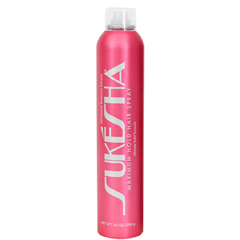 Hot Pink Sukesha Maximum Hold Hair Spray 10 oz