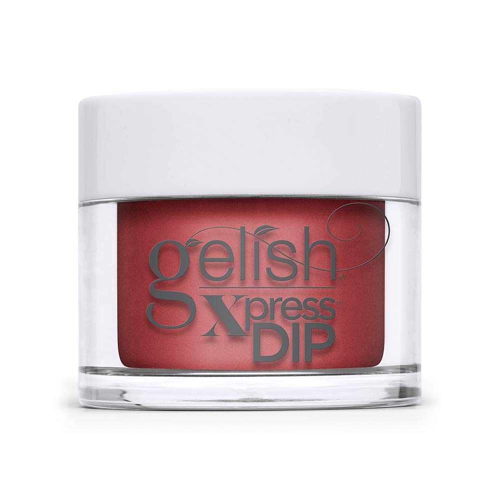 Lavender Gelish Xpress Dip Hot Rod Red - Red Nail Dip Powder, Vibrant Color, Professional Quality, High Shine, Chip-Resistant, 1.5 ounce