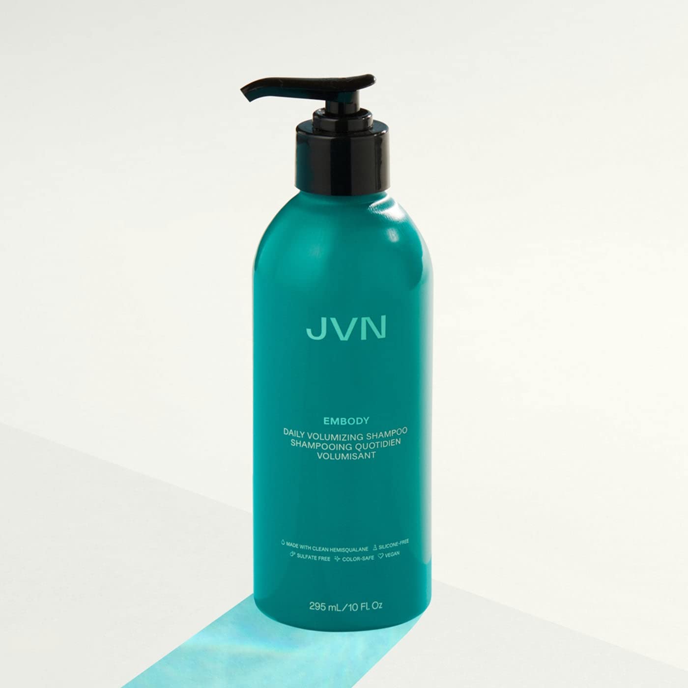 Dark Cyan JVN Embody Volumizing Shampoo, 10 Fl Oz, Color Safe Clarifying Shampoo for Build up, Adds Fullness, Moisture and Restores Shine, Hair Care for Women and Men, Non-Toxic, Silicone and Sulfate Free