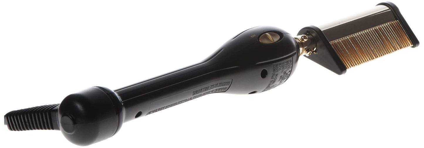 White Smoke Gold N Hot Professional Styling Comb with Mtr (Multi-Temp Regulator) 200F - 430F