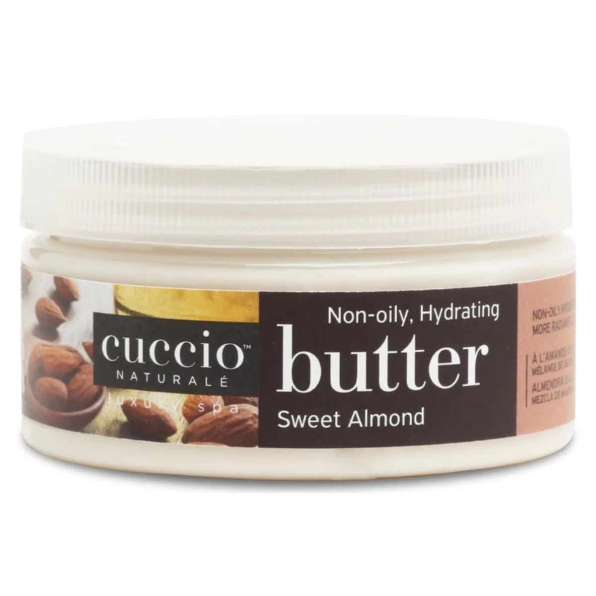Antique White Cuccio Naturale Butter Blend Sweet Almond Body Butter – Ultra Moisturizing Non-Greasy Cream for Dry Skin – Enriched with Vitamin E & Fatty Acids – Paraben & Cruelty Free – 8 oz (Pack of 1)