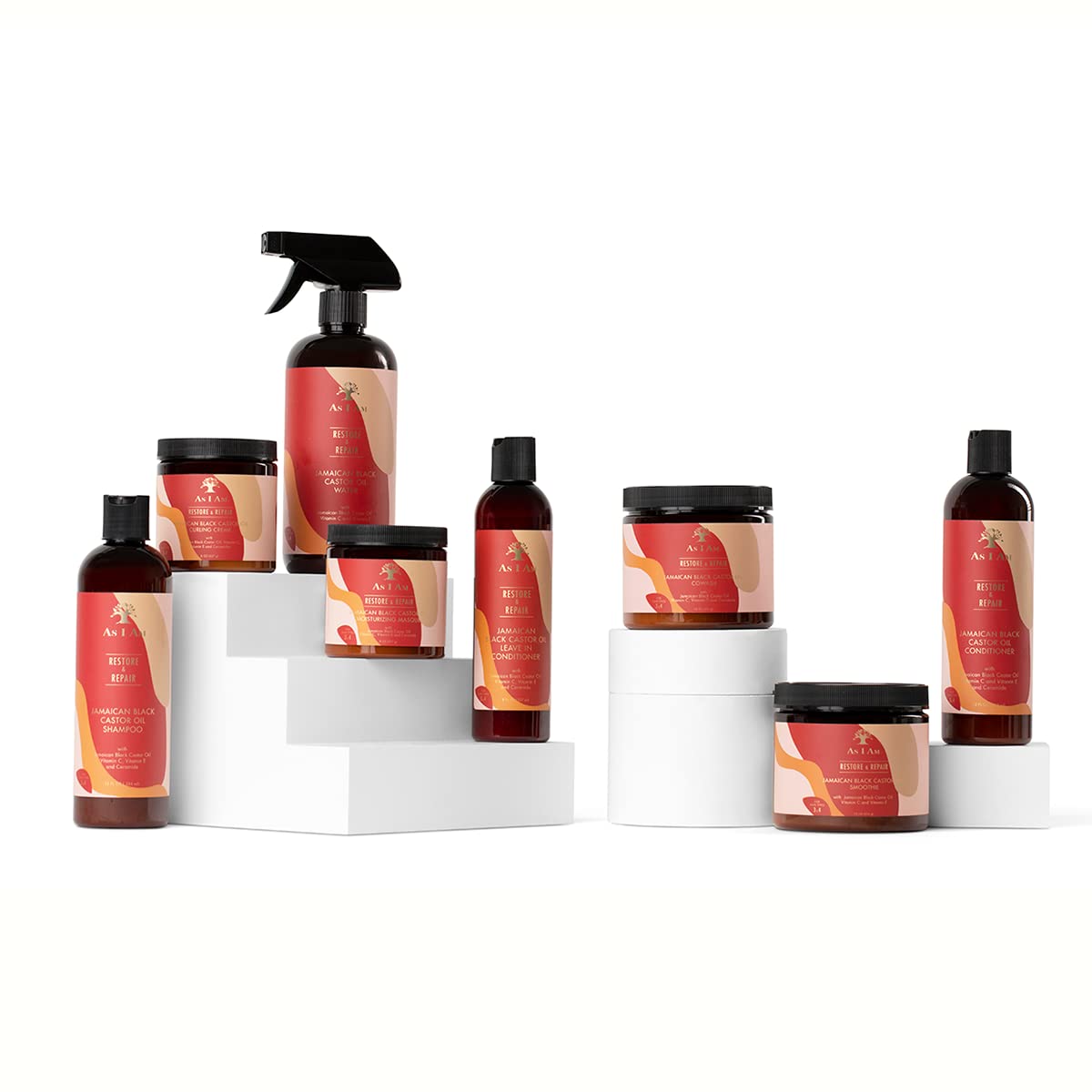 White Smoke As I Am Jamaican Black Castor Oil Shampoo, 355ml