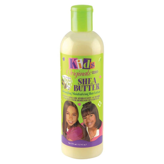 White Smoke Originals by Africa's Best Kids Shea Butter Detangling Moisturizing Hair Lotion, Enriched with Extra Virgin Olive Oil, Petrolatum and Mineral Oil Free, 12 oz Bottle